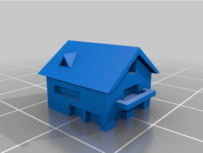 maison individuelle bâtiments structures 3d print model - Mito3D