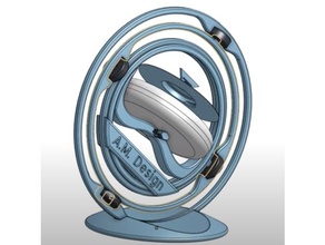 giroscópio Engenharia Diversão gadget motor 3d print model - Mito3D