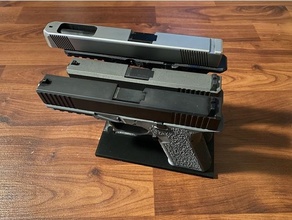 empilable glock supporter g19 17 26 34 polymère 80 organisation 3d print model - Mito3D