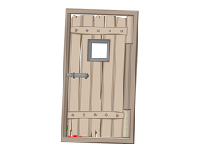 madera puerta escala 1 87 pasatiempo 187 diorama bricolaje diy puertas Equipo muestra modelo 3d print model - Mito3D