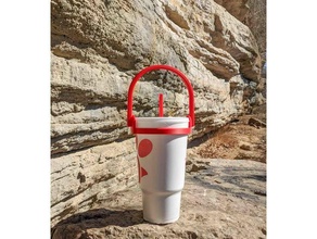 chick fil grande tazza secchio maniglia cibo bevanda 3d print model - Mito3D