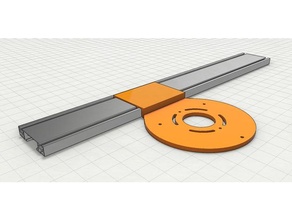 bosch inmersión enrutador base pista bora ngx wtx guía rail partes bricolaje diy plantilla herramientas carpintería 3d print model - Mito3D
