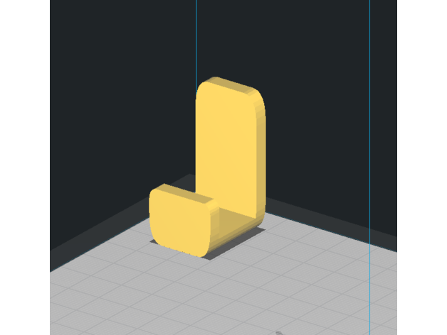 simples parede gancho orifício decoração 3D print model - Mito3D