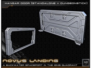 hangar door - 28-32mm gaming dungeonsticks toy & game accessories scifi starfinder star wars legion tabletop warhammer 40k 3d print model - Mito3D