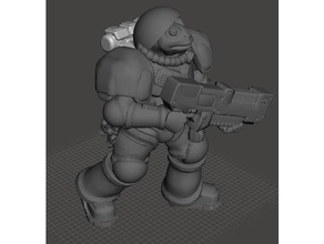 Beithar denizciler poz 3 modeller 28mm kabadayı kurbağa adam acımasız ufuklar kertenkele deniz plazma rpg bilimkurgu Uzay uzay giysisi masaüstü savaş oyunu 3d print model - Mito3D