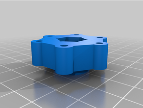 losi lmt roue 12mm hexadécimal adaptateur 3d impression 3d print model - Mito3D