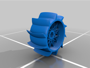 traxxas rustler wheel paddles vehicles 3d print model - Mito3D