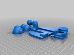 puppet eye blink mechanism props mech mechanical muppet prop 3d print model - Mito3D