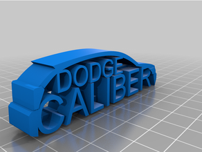 schivare calibro portachiavi settore automobilistico catena dodgecaliber chiave 3d print model - Mito3D