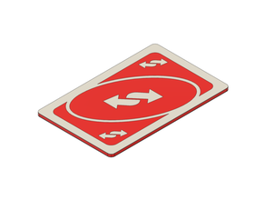 contrarrestar tarjeta juguetes juegos inverso carta invertida 3d print model - Mito3D