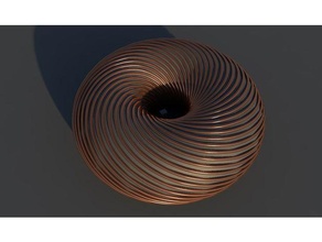 Rodin bobina Ingenieria toro 3d print model - Mito3D