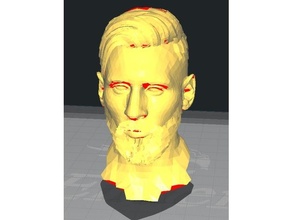 León messi busto personas argentina FCB FC Barcelona fifa 3d print model - Mito3D
