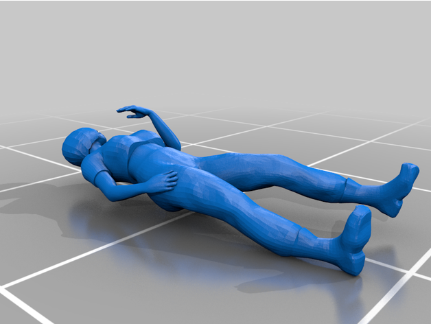 female figure people 120 mak maschinen krieger 3D print model - Mito3D