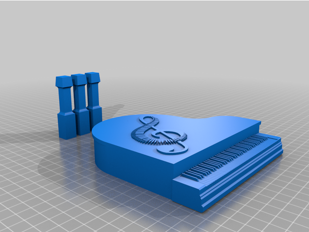 piano jermy 3D print model - Mito3D