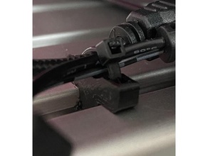 4040 ziptie cable holder aluminium extrusion i-type slot 8 diy 3d print model - Mito3D