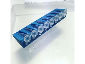 02-ml pcr tube 110 degree stand nutation biology lab laboratory 3d print model - Mito3D