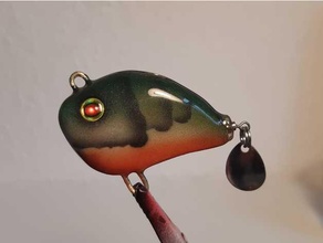 girando deporte aire libre pescar señuelo labios crankbait 3d print model - Mito3D