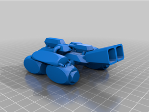 booster colonne vertébrale jouet Jeu accessoires Aigle transporteur sci space1999 3d print model - Mito3D