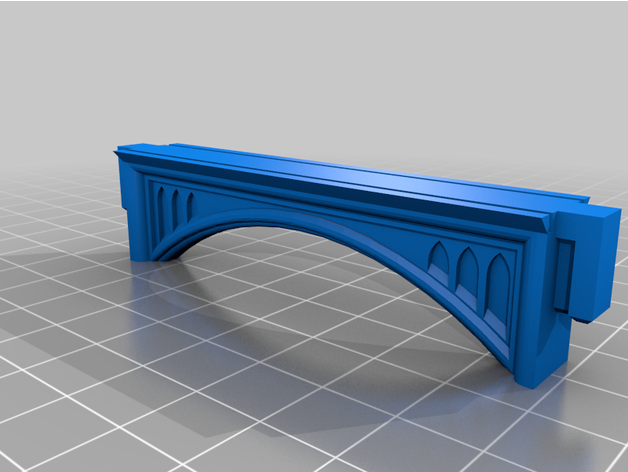 cambre 3x1 pouce bâtiments structures architecture gothique table marteau guerre 3D print model - Mito3D