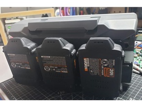 Rigol ds1054z worx Batterie Halter Unterstützung Elektronik 3d print model - Mito3D