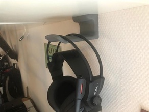 casque titulaire soutien montée puma écouteurs musique 3d print model - Mito3D