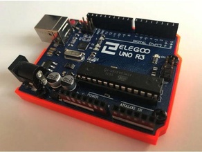 arduino parachoque electrónica caso funda soporte 3d print model - Mito3D