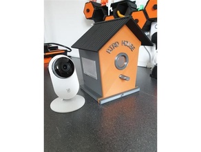 smart birdhouse - yi camera wifi outdoor & garden 3d print model - Mito3D