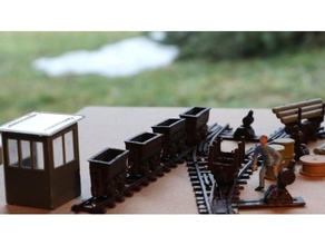railway h0 mechanical toys bergwerk gauge grubenbahn scale trains model railroad 3d print model - Mito3D