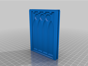 wall 3x4 '' buildings & structures architecture gothic tabletop warhammer 3d print model - Mito3D