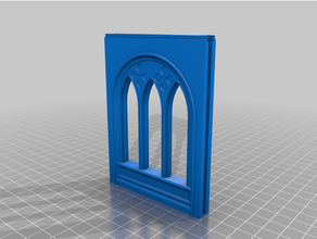 wall 3x4'' gallery buildings & structures architecture gothic tabletop warhammer 3d print model - Mito3D