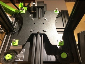 ender 3 v2 locking bed knob modification 3d printer accessories leveling creality ender3 3d print model - Mito3D