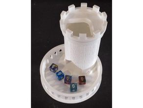 castle dice tower dnd dnd5e dungeons dragons 3d print model - Mito3D