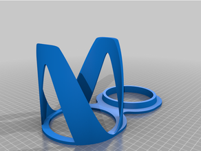 lastik kız 2 Fincan Kulp destek mutfak yemek Plastik saklama kabı 3d print model - Mito3D