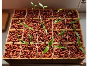 modulare semina pentole all'aperto giardino chili fiore pentola peperoni pianta seme spirale vaso modalità stampa vasemode 3d print model - Mito3D