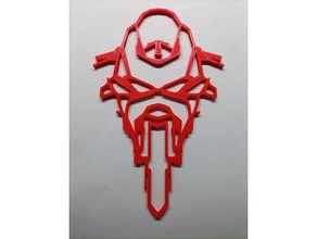 ducati panigale v4r wall art 3d printing bike motorbike motorcycle racing mounted 3d print model - Mito3D