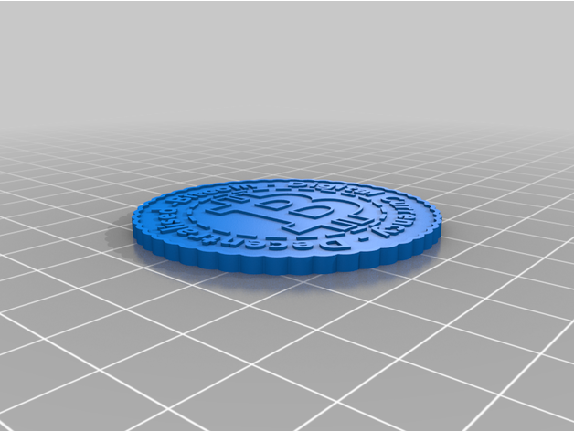 bitcoin madeni para kripto 3D print model - Mito3D