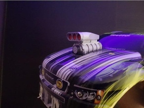 traxxas maxx supercharger vehicles rc car 3d print model - Mito3D