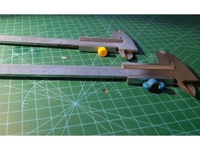 caliper screw knob hand tools 3d print model - Mito3D