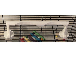 oiseau cage perche atterrissage animaux domestiques volière canari cockatiel cacatoès perroquet 3d print model - Mito3D
