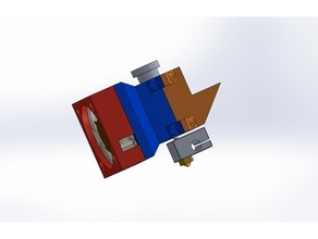 e3d v6 hotend enclosed 40mm fan housing abs printing 3d printer extruders blower enclosure vortex 3d print model - Mito3D