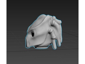 predator head lego 3d printing 3d print model - Mito3D