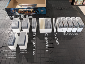 légendaire rencontres luciole insérer Jeux jeu plateau jeux société accessoires inserts organisateur planche Jeu 3d print model - Mito3D