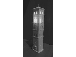 trivio tower velletri buildings & structures 3d printing test architecture baroque bell belltower catholic church city makerbotdigitizer medieval replacement roman rome verified wars 3d print model - Mito3D