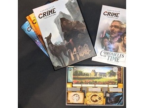 multiple game box insert - chronicles crime co time 1400 1900 2400 games boardgame inserts organiser organizer 3d print model - Mito3D