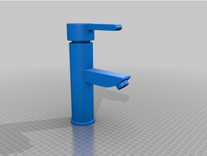Miniatur Wasserhahn modular Modell Möbel 3d print model - Mito3D