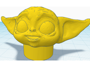 remix baby yoda vomiting 3d printing toothpaste 3d print model - Mito3D