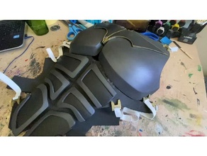 batsuit solid parts costume batman cosplay 3d print model - Mito3D