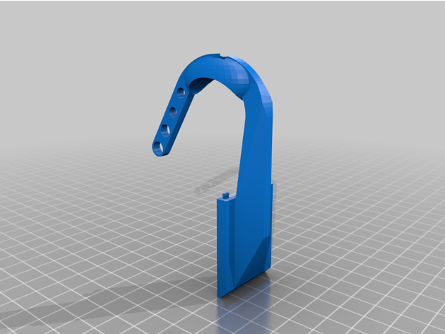 taranis x-lite neck strap holder remixed usb hole beefier support diy lite xlite 3D print model - Mito3D