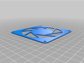 92mm fan grille aperture science portal logo 2 3d print model - Mito3D