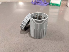 hex bit jar holder tools drill drill bit holder jar screw 3d print model - Mito3D